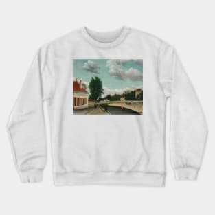 Outskirts of Paris by Henri Rousseau Crewneck Sweatshirt